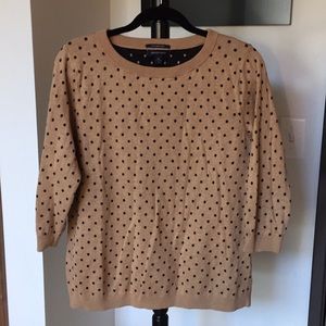Lands’ End Size 1X Sweater 3/4 Length Sleeves